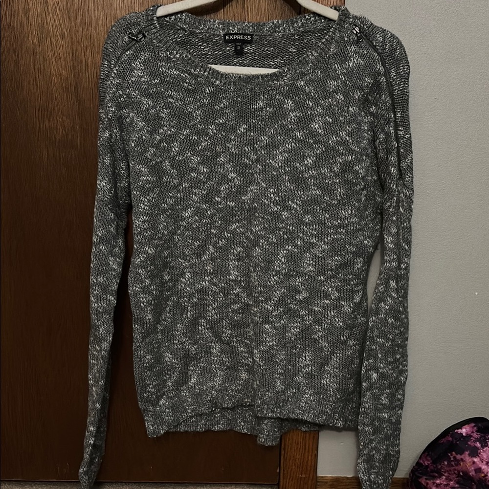 Express Gray Women's Sweater Cardigan